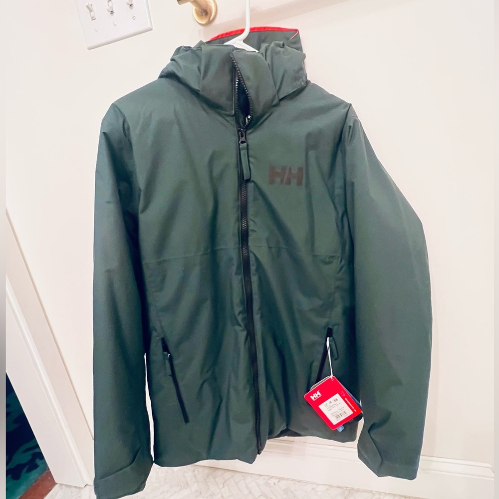 NWT Helly Hansen jr Traverse Jacket Spruce (16)